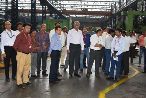 Secretary Defence Production Visit OFMK